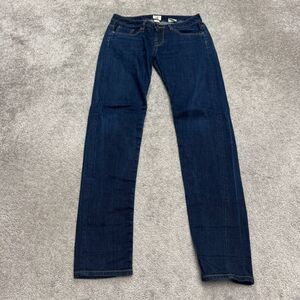 Railcar Fine Goods Skinny Denim Jeans Womens 28 Blue Mid Rise Dark Wash 31x31.5